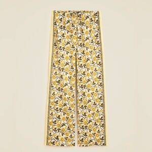 J. Crew Cotton Voile Beach Pant in Daffodil Daze Block Print NWT